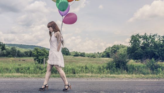 הליכה עם בלונים